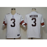 nike nfl jerseys cleveland browns #3 weeden white[game]