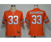 nike nfl jerseys cleveland browns #33 richardson orange [game]