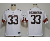 nike nfl jerseys cleveland browns #33 richardson white（game）