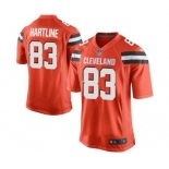 nike nfl jerseys cleveland browns #83 hartline orange[game][new style]