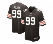 nike nfl jerseys cleveland browns #99 fujita brown[game]