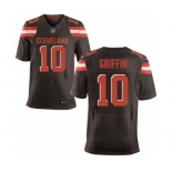 Men Cleveland Browns #10 Robert Griffin III Brown Elite Jersey