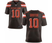 Men Cleveland Browns #10 Robert Griffin III Brown Elite Jersey