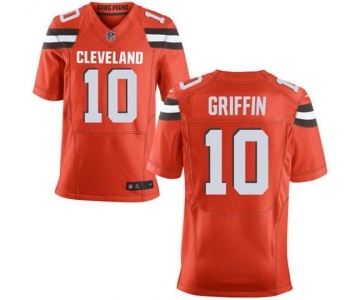 Men Cleveland Brownss #10 Robert Griffin III Orange Elite Jersey