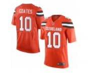 Men Nike Cleveland Browns #10 Sammie Coates Elite Orange Alternate NFL Jersey