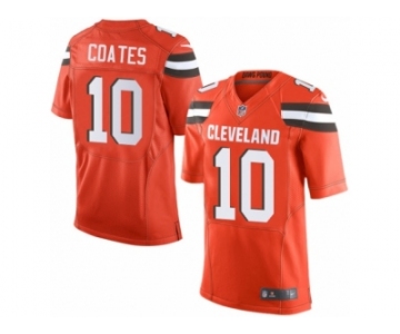 Men Nike Cleveland Browns #10 Sammie Coates Elite Orange Alternate NFL Jersey