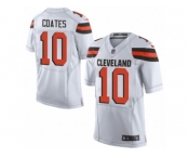 Men Nike Cleveland Browns #10 Sammie Coates Elite White NFL Jersey