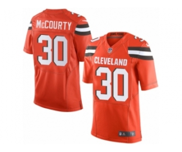 Men Nike Cleveland Browns #30 Jason McCourty Elite Orange Alternate NFL Jersey