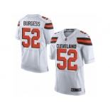 Men Nike Cleveland Browns #52 James Burgess Elite White NFL Jersey