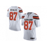 Men Nike Cleveland Browns #87 Seth DeValve Elite White NFL Jersey