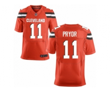 Men's Nike Cleveland Browns #11 Terrelle Pryor Elite Orange Alternate NFL Jersey