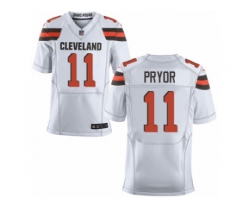 Men's Nike Cleveland Browns #11 Terrelle Pryor Elite White NFL Jersey