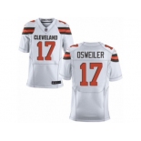 Men's Nike Cleveland Browns #17 Brock Osweiler Elite White NFL Jersey