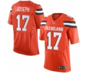 Men's Nike Cleveland Browns #17 Greg Joseph Elite Orange Alternate NFL Jersey