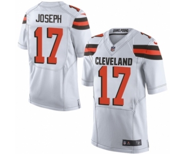 Men's Nike Cleveland Browns #17 Greg Joseph Elite White NFL Jersey