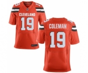 Men's Nike Cleveland Browns #19 Corey Coleman Elite Orange Alternate NFL Jersey