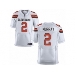 Men's Nike Cleveland Browns #2 Patrick Murray Elite White NFL Jersey