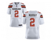 Men's Nike Cleveland Browns #2 Patrick Murray Elite White NFL Jersey