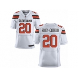 Men's Nike Cleveland Browns #20 Briean Boddy-Calhoun Elite White NFL Jersey