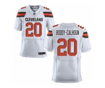 Men's Nike Cleveland Browns #20 Briean Boddy-Calhoun Elite White NFL Jersey