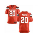 Men's Nike Cleveland Browns #20 Rahim Moore Elite Orange Alternate NFL Jersey