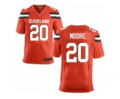 Men's Nike Cleveland Browns #20 Rahim Moore Elite Orange Alternate NFL Jersey