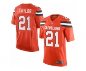 Men's Nike Cleveland Browns #21 Jamar Taylor Elite Orange Alternate NFL Jersey