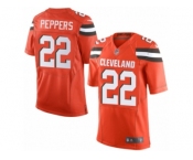 Men's Nike Cleveland Browns #22 Jabrill Peppers Elite Orange Alternate NFL Jersey