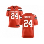 Men's Nike Cleveland Browns #24 Ibraheim Campbell Elite Orange Alternate NFL Jersey