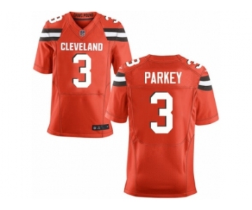 Men's Nike Cleveland Browns #3 Cody Parkey Elite Orange Alternate NFL Jersey