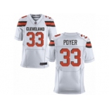 Men's Nike Cleveland Browns #33 Jordan Poyer Elite White NFL Jersey