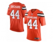 Men's Nike Cleveland Browns #44 Nate Orchard Elite Orange Alternate NFL Jersey