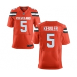 Men's Nike Cleveland Browns #5 Cody Kessler Elite Orange Alternate NFL Jersey