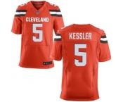 Men's Nike Cleveland Browns #5 Cody Kessler Elite Orange Alternate NFL Jersey