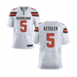 Men's Nike Cleveland Browns #5 Cody Kessler Elite White NFL Jersey