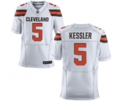 Men's Nike Cleveland Browns #5 Cody Kessler Elite White NFL Jersey