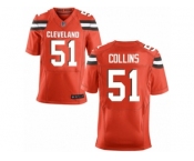 Men's Nike Cleveland Browns #51 Jamie Collins Elite Orange Alternate NFL Jersey