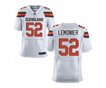 Men's Nike Cleveland Browns #52 Corey Lemonier Elite White NFL Jersey