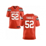 Men's Nike Cleveland Browns #52 Justin Tuggle Elite Orange Alternate NFL Jersey