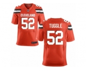 Men's Nike Cleveland Browns #52 Justin Tuggle Elite Orange Alternate NFL Jersey