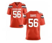 Men's Nike Cleveland Browns #56 DeMario Davis Elite Orange Alternate NFL Jersey