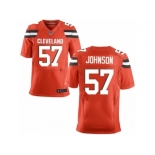 Men's Nike Cleveland Browns #57 Cam Johnson Elite Orange Alternate NFL Jersey