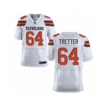 Men's Nike Cleveland Browns #64 JC Tretter Elite White NFL Jersey