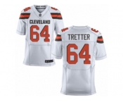 Men's Nike Cleveland Browns #64 JC Tretter Elite White NFL Jersey