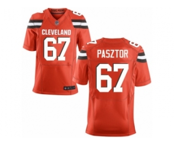 Men's Nike Cleveland Browns #67 Austin Pasztor Elite Orange Alternate NFL Jersey