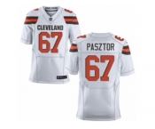 Men's Nike Cleveland Browns #67 Austin Pasztor Elite White NFL Jersey