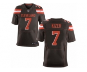 Men's Nike Cleveland Browns #7 DeShone Kizer Elite Brown Team Color NFL Jersey