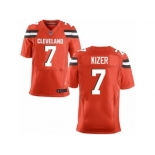 Men's Nike Cleveland Browns #7 DeShone Kizer Elite Orange Alternate NFL Jersey