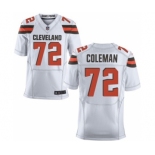 Men's Nike Cleveland Browns #72 Shon Coleman Elite White NFL Jersey