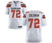 Men's Nike Cleveland Browns #72 Shon Coleman Elite White NFL Jersey